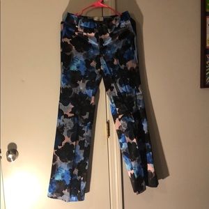 Elevenes Anthropologie blue, black, and gray pant.